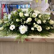 All white casket 