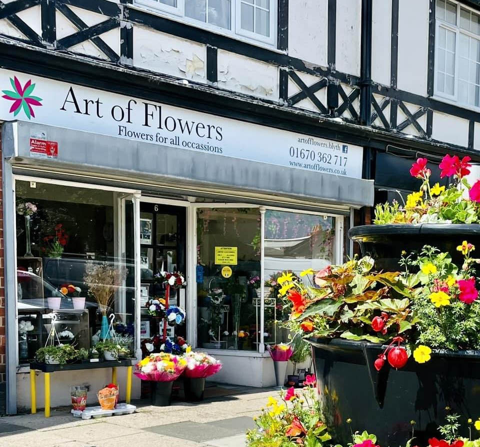 Art of Flowers florist shop in Blyth